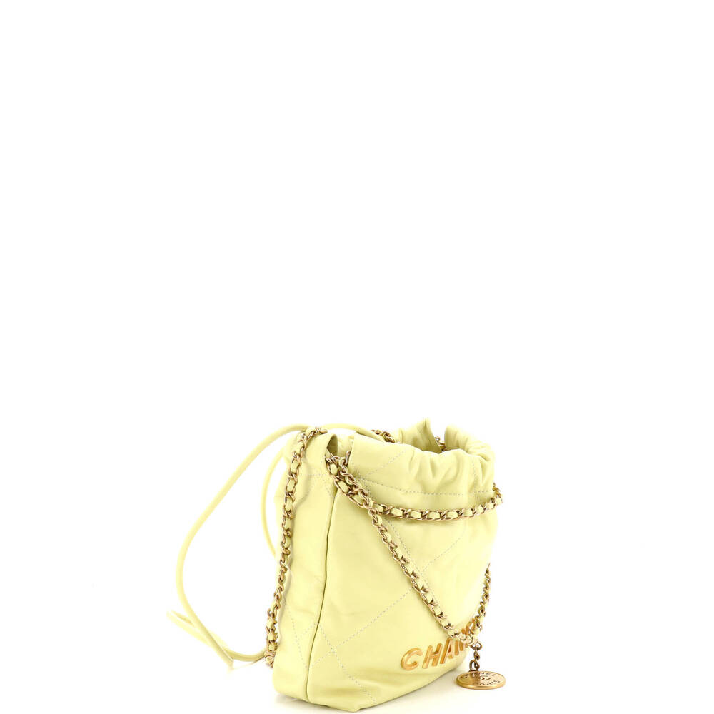 Chanel Mini 22 Chain Hobo Quilted Calfskin - Picture 2 of 5